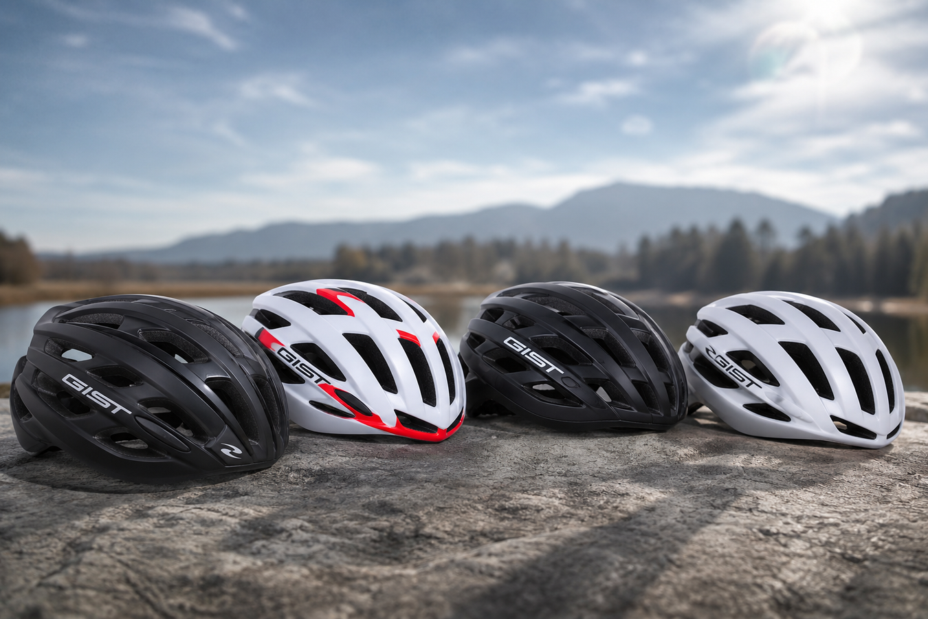 Premium GIST road cycling helmets collection image