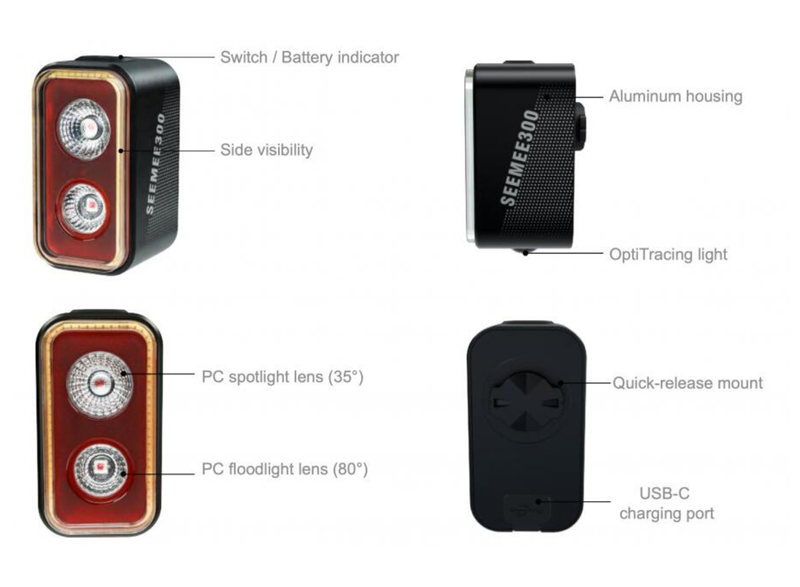 Magicshine SEEMEE 300 Smart Rear Light