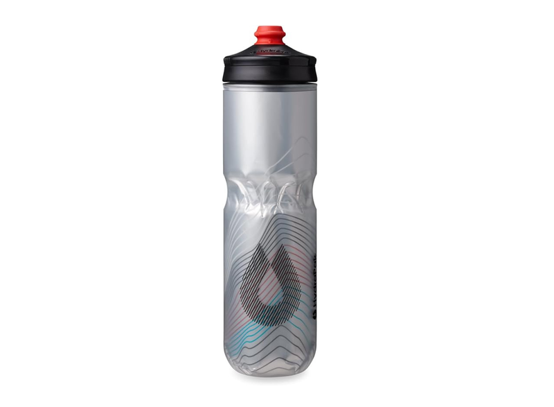 HydraPak Polar Surge Insulated Bike Water Bottle (20oz, Ascent Black) 700ML