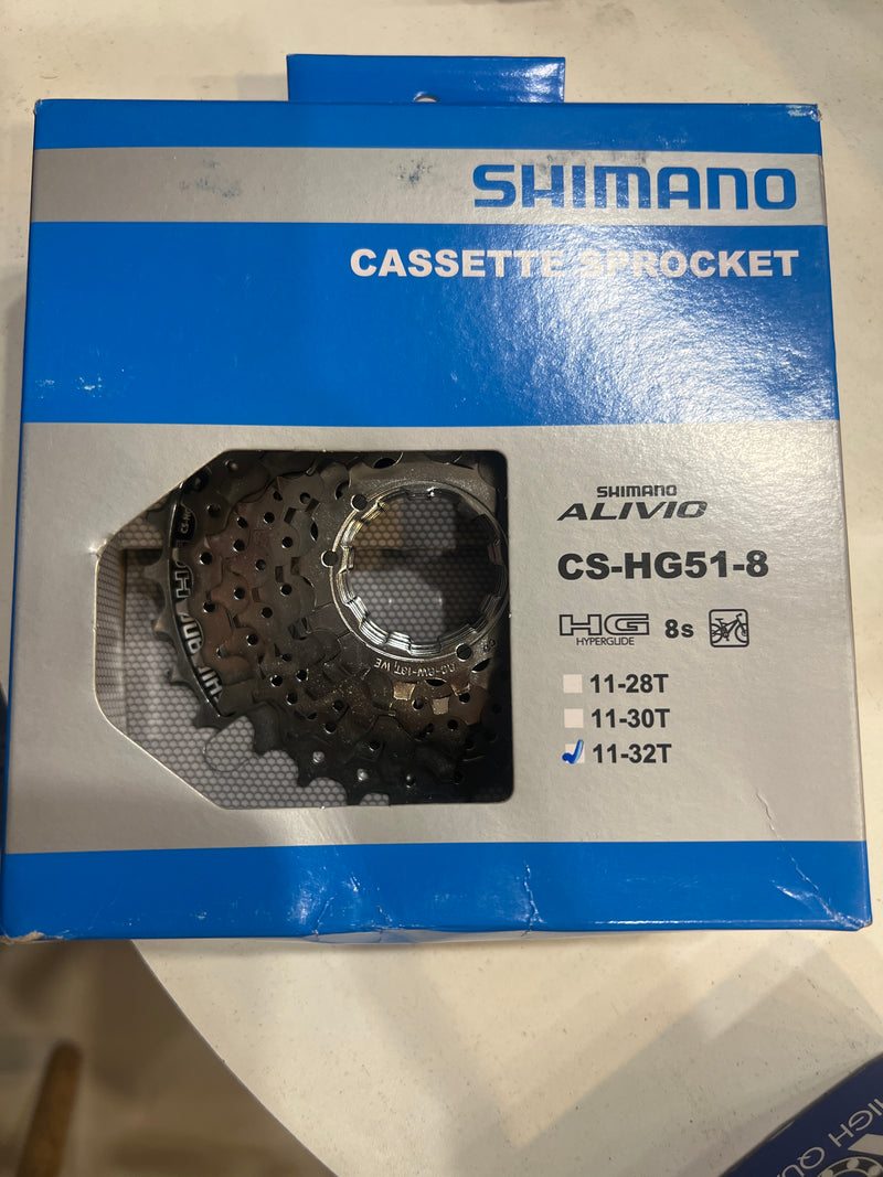Shimano Alivio 8speed cassette 11/32