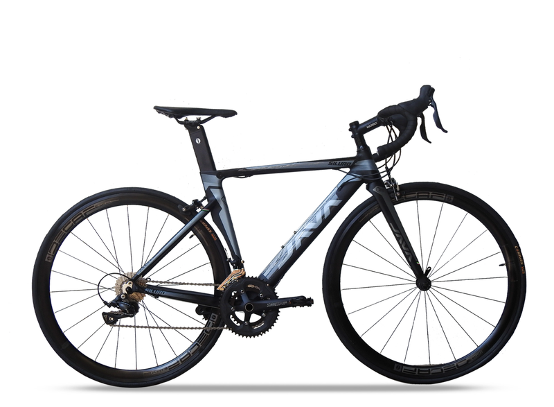 Java Siluro 2 road bike with lightweight aluminum frame and aerodynamic design for performance cycling (black)
