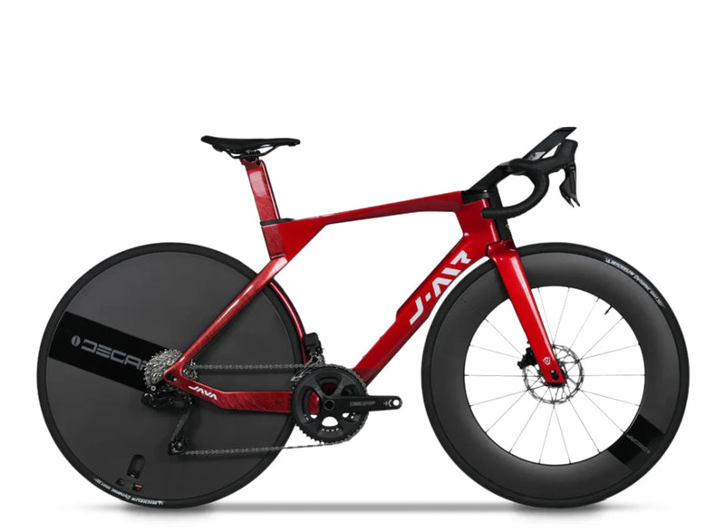 Java Vittoria AIR R7170 carbon road bike with aerodynamic frame and Shimano 105 Di2 R7170 groupset