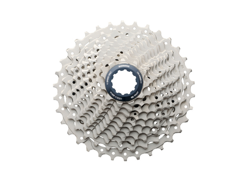 Shimano CS-HG500 11-speed Hyperglide cassette 11-34T for road, endurance, and gravel bikes with smooth and reliable shifting.