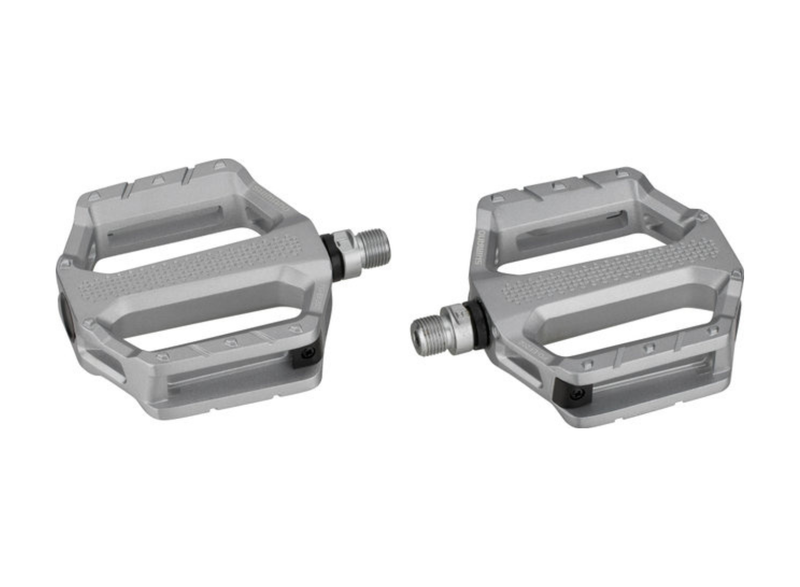 SHIMANO PD-EF202 Flat Pedal – Silver (Without Reflector)