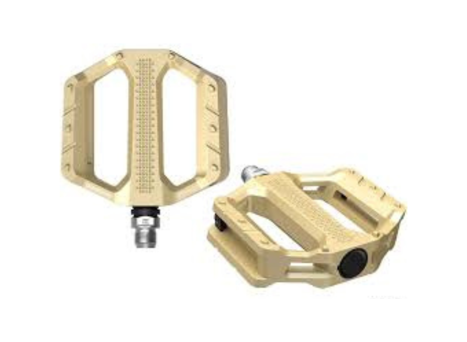 SHIMANO PD-EF202 Flat Pedal – Gold (Without Reflector)