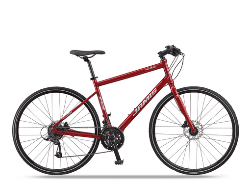 Jamis Allegro A2 hybrid bicycle with lightweight aluminum frame for city commuting and fitness riding