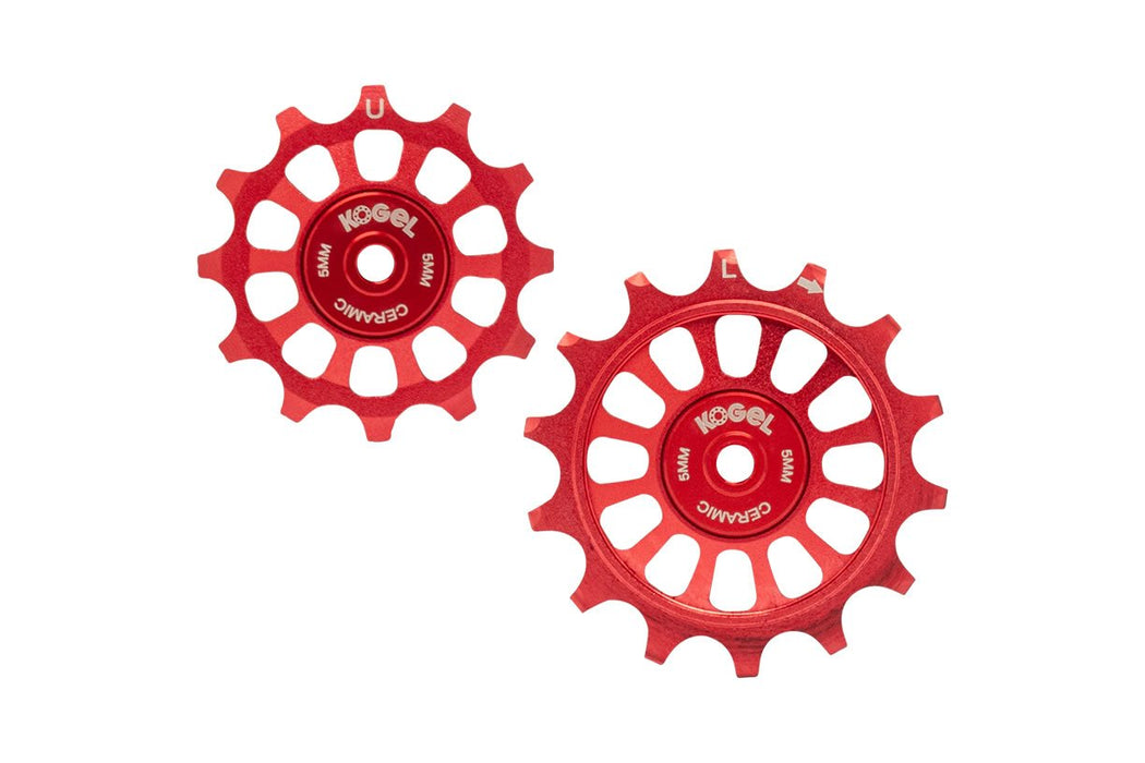 12/14T Oversized pulleys for Shimano Dura Ace R9100, Ultegra R8000 and 105 R7000